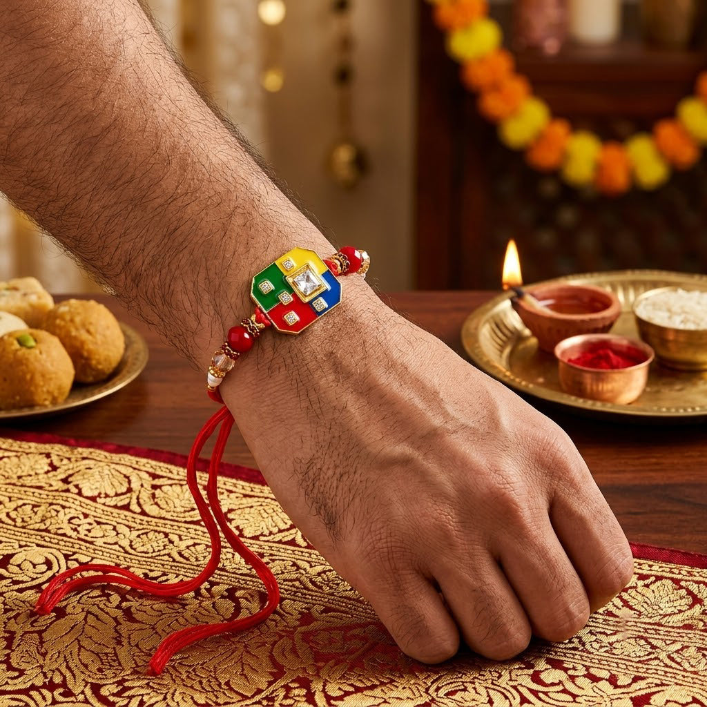 Elegant Designer Rakhi Collection (Set of 5)