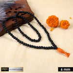 6mm Govt. Certified Karungali Jap Mala with 108+1 Beads – Authentic Ebony Prayer Beads for Meditation, Spiritual Growth, and Positive Energy. India’s Premium Jap Mala Store - www.satvikstore.in
