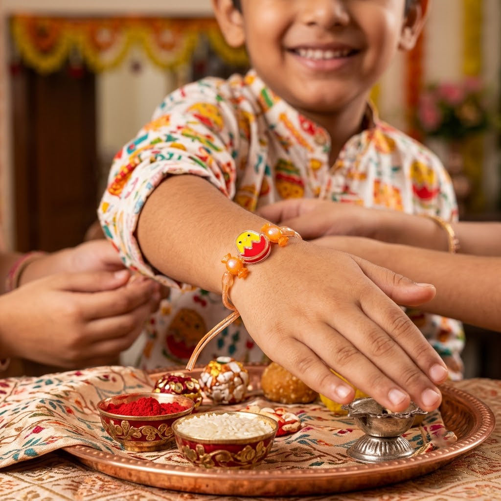 Handcrafted Family Rakhi Combo (Set of 5)