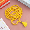 Hakik Jap Mala (Yellow) – A Confidence-Boosting and Prosperity-Enhancing Spiritual Mala. India’s Premium Hakik Jap Mala Store - www.satvikstore.in
