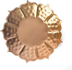 Metal Lotus Shape Urli for Decor With Floating Diya