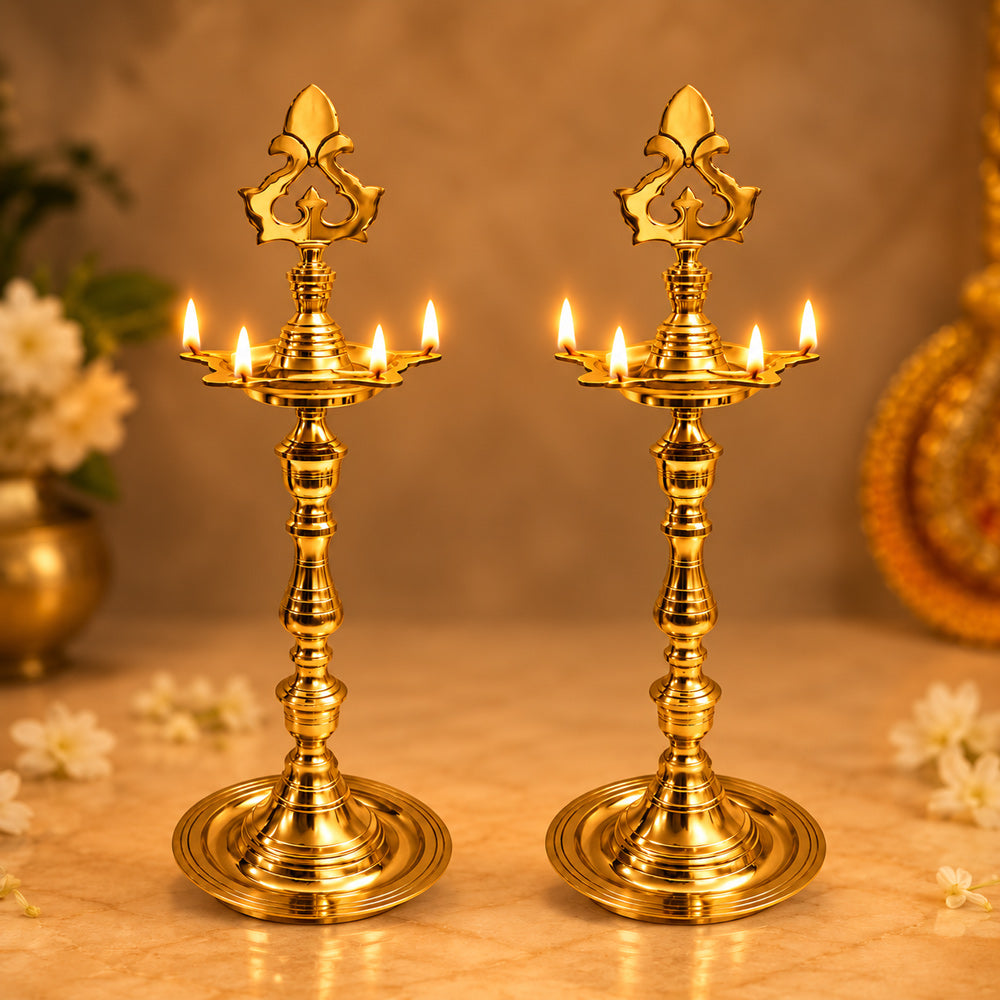 21 INCH Brass Kerala Chandarbalyam Samai Diya