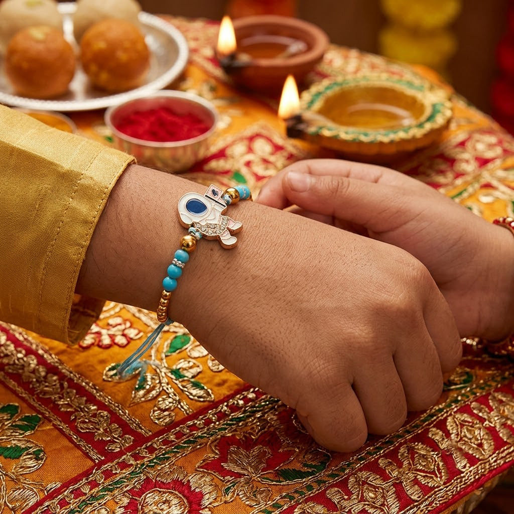 Divine Spiritual Family Rakhi Combo (Set of 5)
