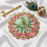Size No.2 Heavy Stone & Thread Work Designer Laddu Gopal Dress