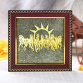 7 horses raw pyrite crystal frame for wealth and vastu benefits. India’s Largest Puja Accessories Brand- www.satvikstore.in