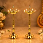 28 Inch Brass Kerala Diya Samai Lamp