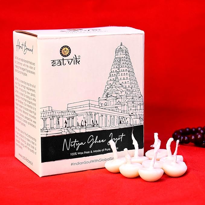50 Pc Pure Ghee Diya Wicks (Wax Free)
