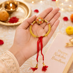 Multicolor Beaded Floral Rakhi Pack (Set of 5)