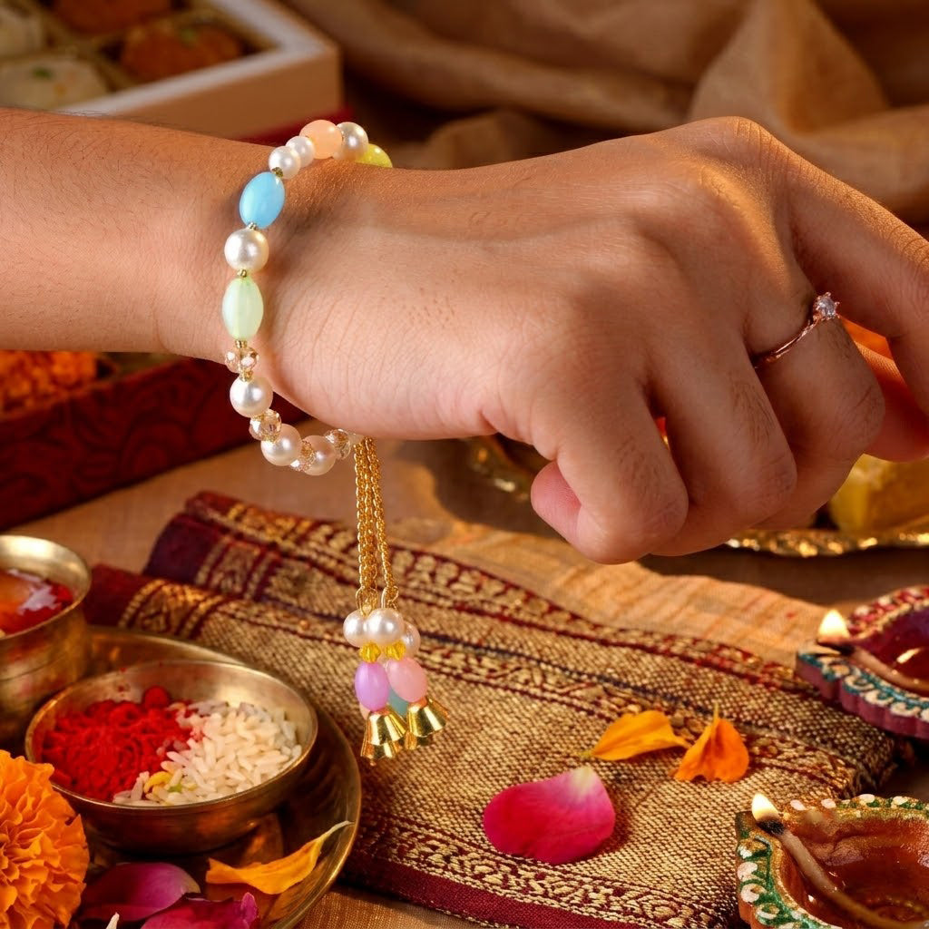 Handcrafted Family Rakhi Combo (Set of 5)