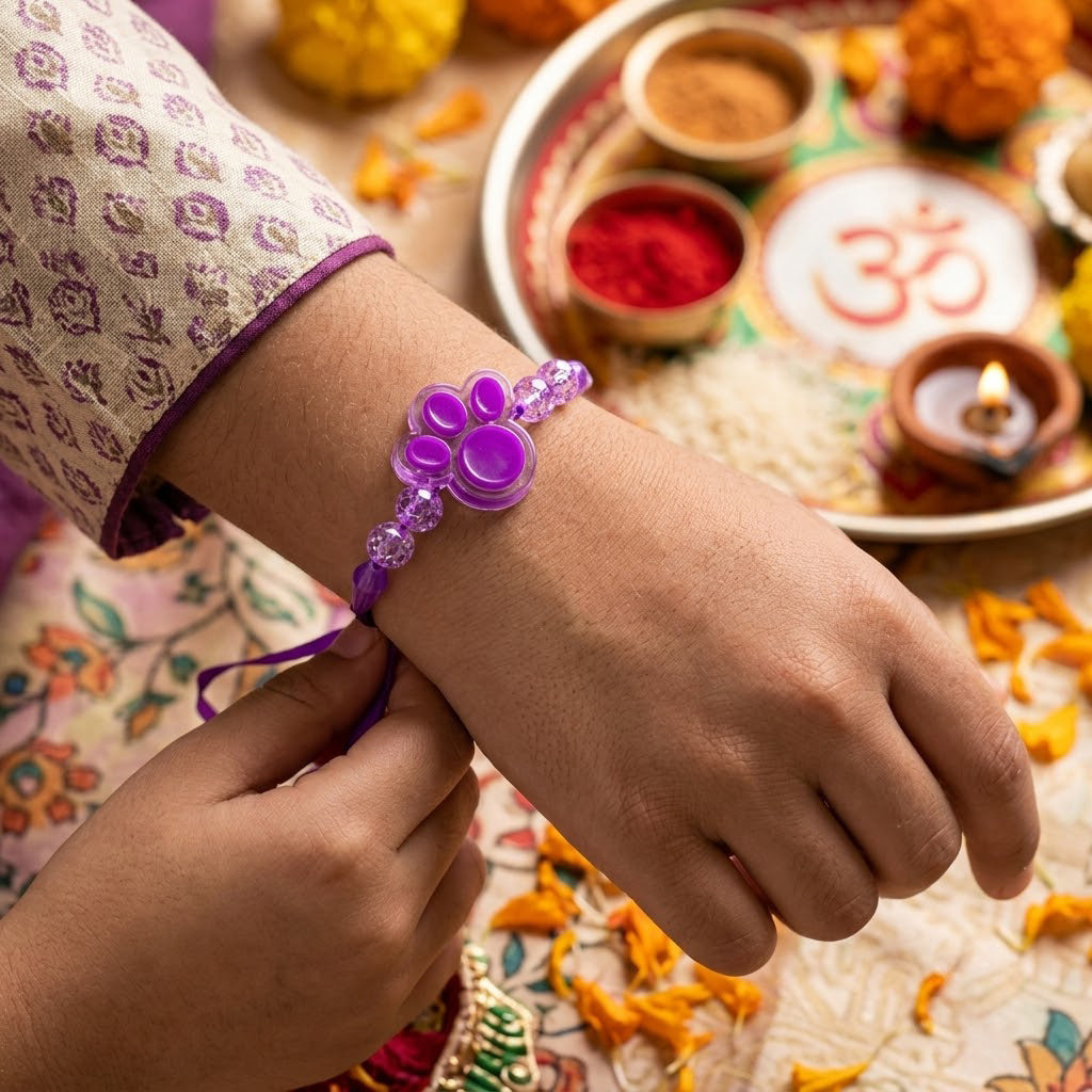 Auspicious Family Rakhi Combo (Set of 5)