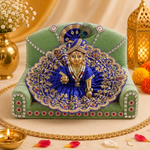 Laddu Gopal's Velvet Charisma: A Sacred Singhasan