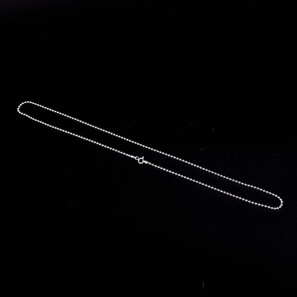 925 Pure Silver Beaded Chain for Men and Women – Elegant Daily Wear. India’s Largest Pooja Accessories Brand - www.satvikstore.in