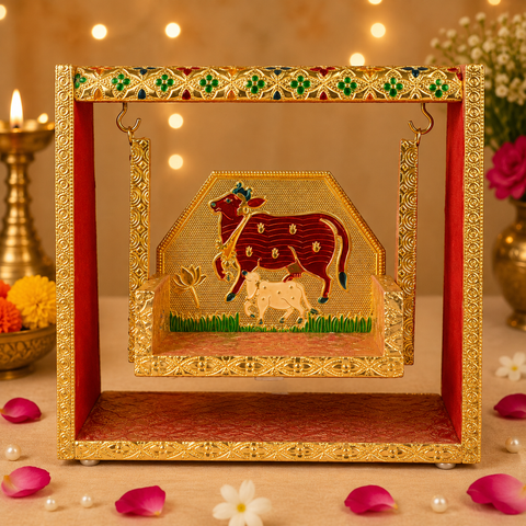Laddu Gopal Ji Jhula With Meenakari Work