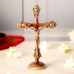 Handcrafted Brass Designer Crucifix of Jesus