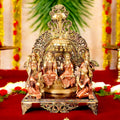  Large Brass Idol of 23 Inch Elegant Brass Ram Darbar Idol. This Elegant Brass Ram Darbar Idol&nbsp;beautifully captures the essence of divinity and royalty. Crafted with intricate detailing, it showcases Lord Ram in a regal pose, symbolizing strength, devotion, and grace. 