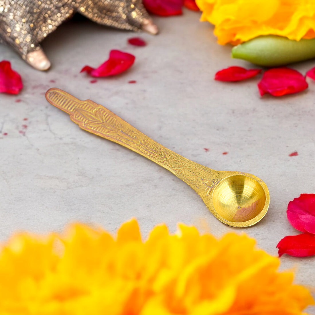 Brass Spoon For Hawan and Pooja