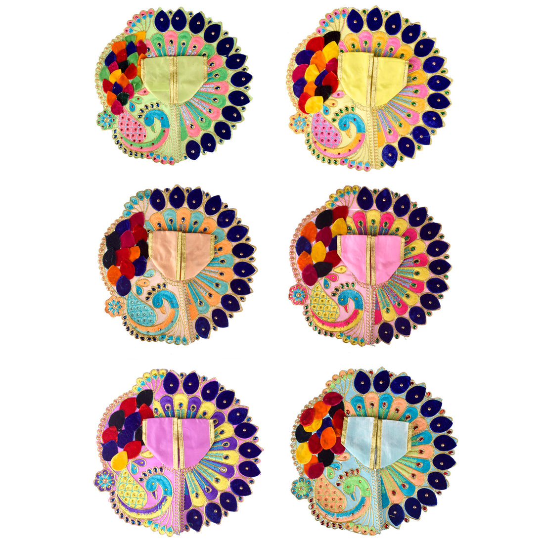 Attractive Peacock Design Dresses for Laddu Gopal | Sizes 0 to 6