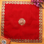 Artistic Red Velvet Puja Aasan |
India’s Largest Pooja Accessories Brand – www.satvikstore.in 