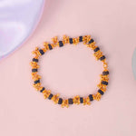 Gold Plated Rudraksha Bracelet for Women – Premium PVD Coating
