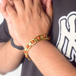 Gold Plated Rudraksha Bracelet – Premium IGP Finish
