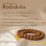 5 Mukhi Rudraksha Mala – Natural Spiritual 9mm Beads