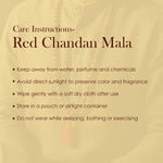Certified 10mm 100% Original Authentic Pure Red Sandalwood Jap Mala (Andhra Pradesh)