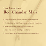 Original 8mm Red Chandan Bracelet for Strength & Spiritual Balance