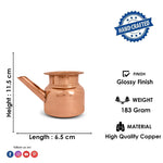 Pure Copper Kalash with Spout (Lota) for Pooja & Rituals