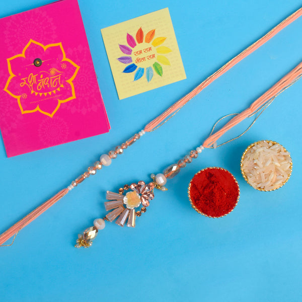 Elegant Matching Rakhi Set for Couples