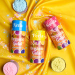 Satvik Organic Gulal Set of 3 in Cylinder Box Packaging