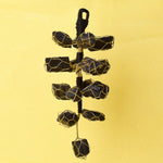 Protective Presence: Rough Black Tourmaline Vaastu Door Hanging Against Negativity