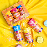 Satvik Organic Gulal Set of 3 in Cylinder Box Packaging
