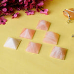 Natural Rose Quartz Reiki Healing and Crystal Healing Stone Pyramid