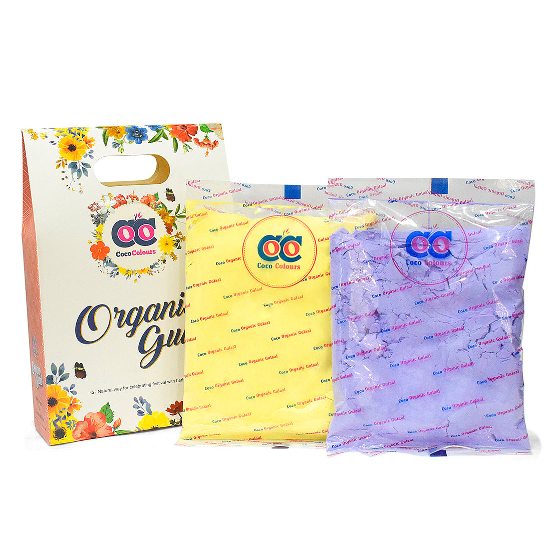 2 Pc Set of COCO Organic Gulal Holi Colors