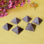 Authentic Lapidolite Reiki Healing and Crystal Healing Stone Pyramid
