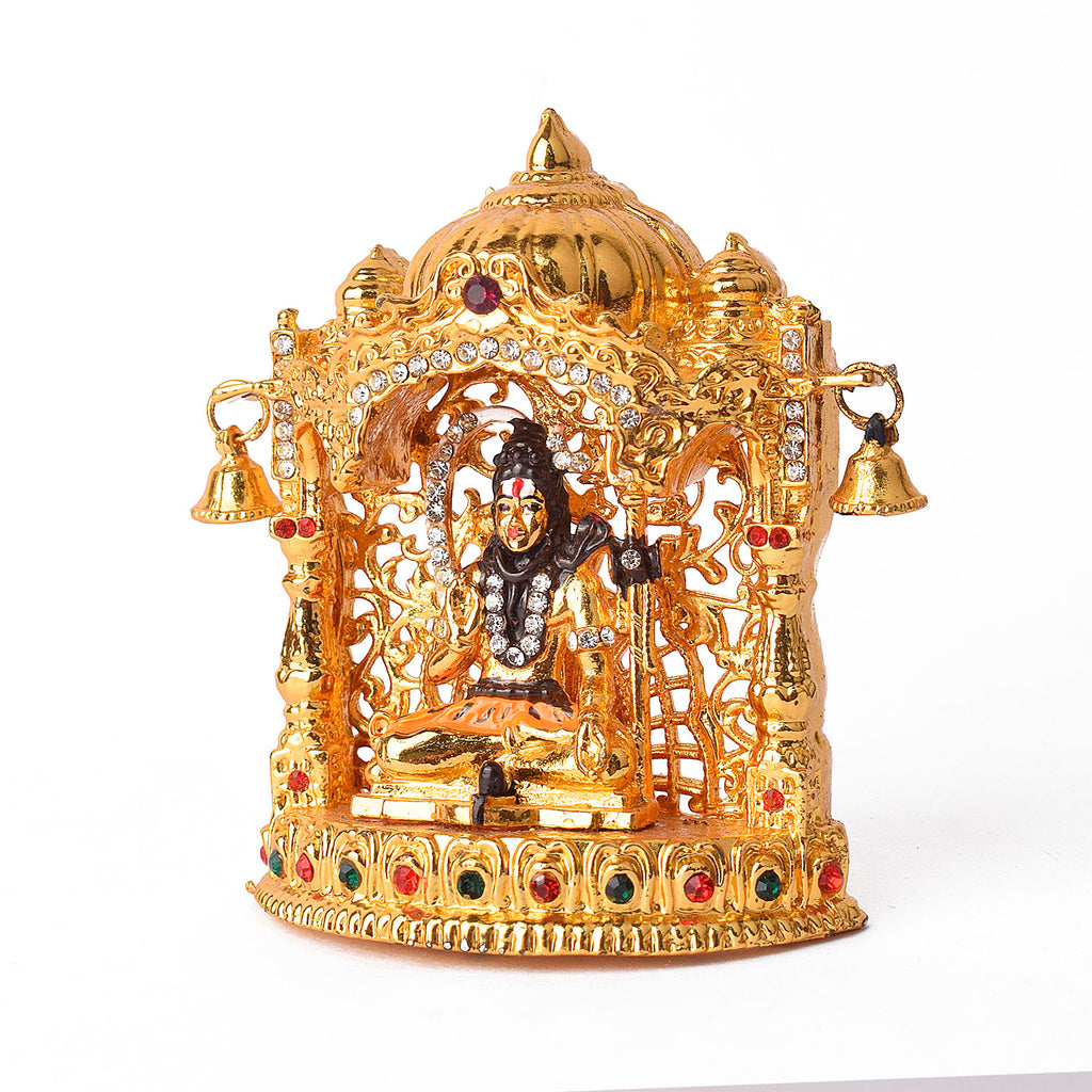 Metal Shiv Mandir Idol Puja Store Online Pooja Items Online Puja Samagri Pooja Store near me www.satvikstore.in