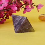 Authentic Lapidolite Reiki Healing and Crystal Healing Stone Pyramid