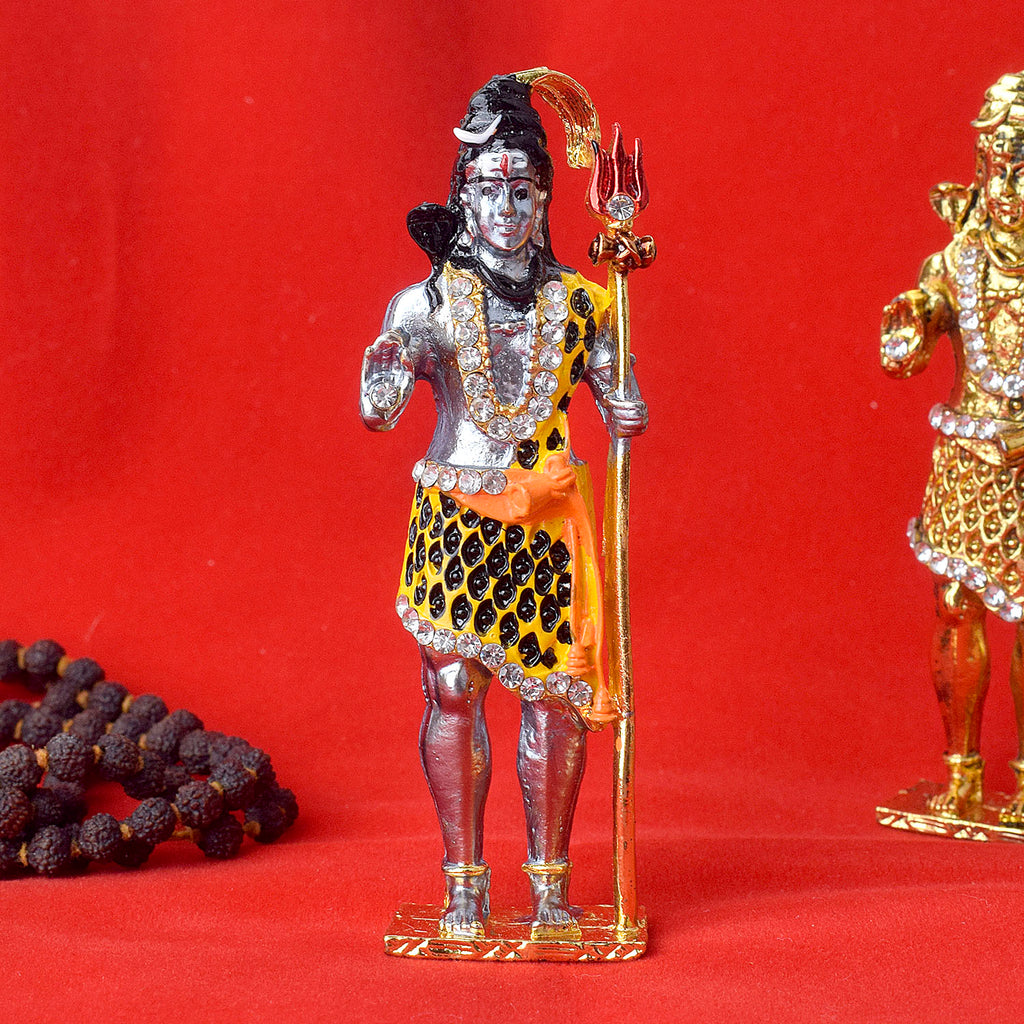 Standing Shiv Idol (Grey) Puja Store Online Pooja Items Online Puja Samagri Pooja Store near me www.satvikstore.in