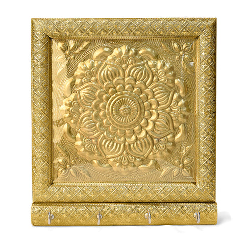 Cultural Impressions: Embossed Meenakari Key Organizer