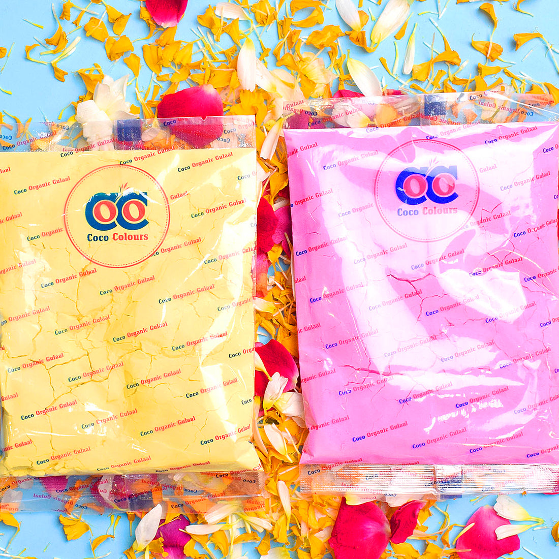 2 Pc Set of COCO Organic Gulal Holi Colors