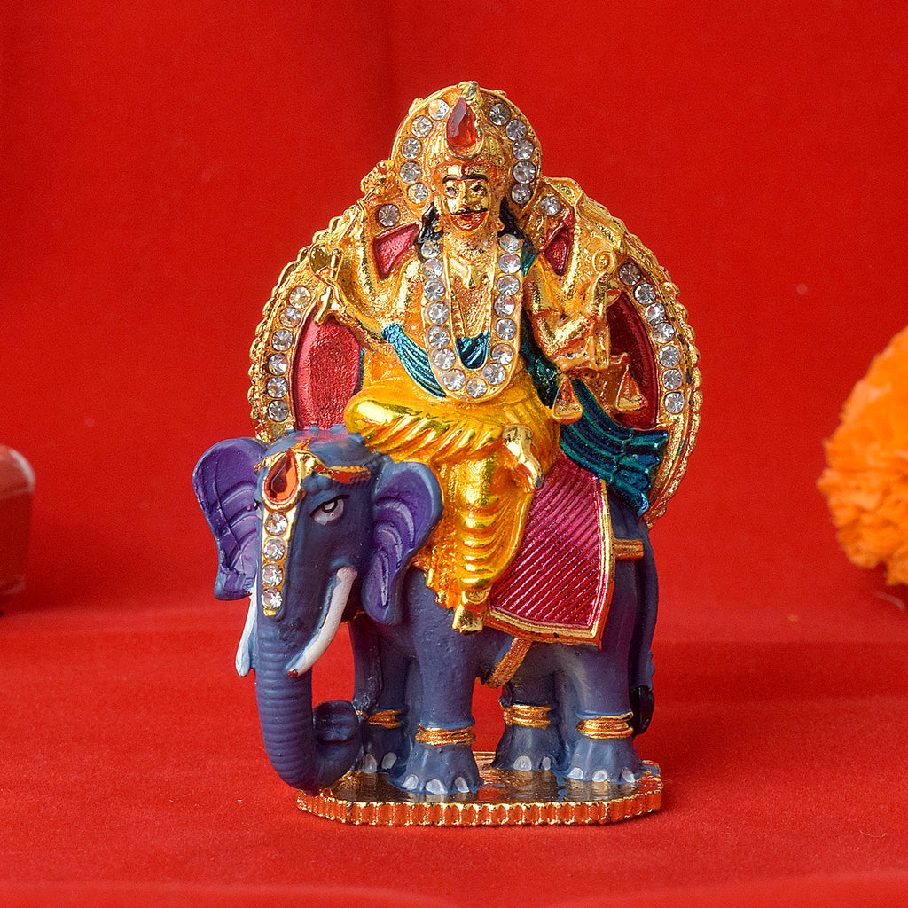 Shani Dev on Hathi Idol Puja Store Online Pooja Items Online Puja Samagri Pooja Store near me www.satvikstore.in