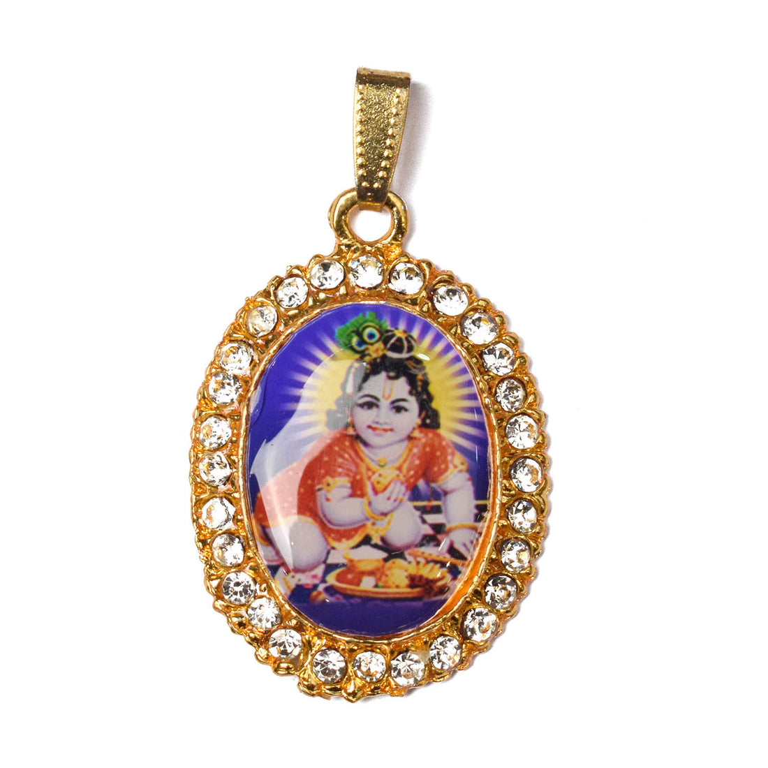 Sacred Serenity: Kanha Ji's Graceful Neck Pendant