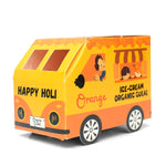 ICE-CREAME Organic Gulal Holi Colors Set of 10 with with Distinctive Car Box Packaging