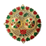Circular Grace Artisan-Crafted Round Kumkum Holder
