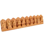 Sacred Dasavatharam Wooden Panel – Vishnu’s 10 Avatars Wall Art