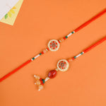Divine Bond: Bhaiya Bhabhi Rakhi Set