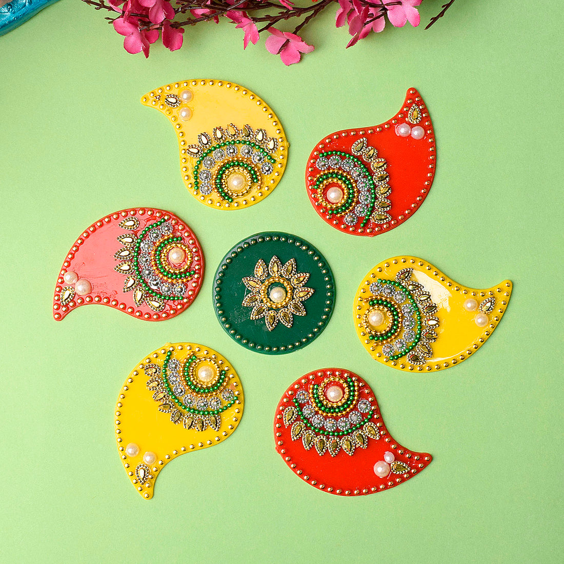Cultural Whirlwind Rangoli Sticker