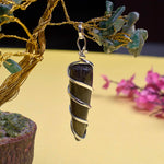Labradorite Carnelian Wire Wrapped Crystal Stone Pendant