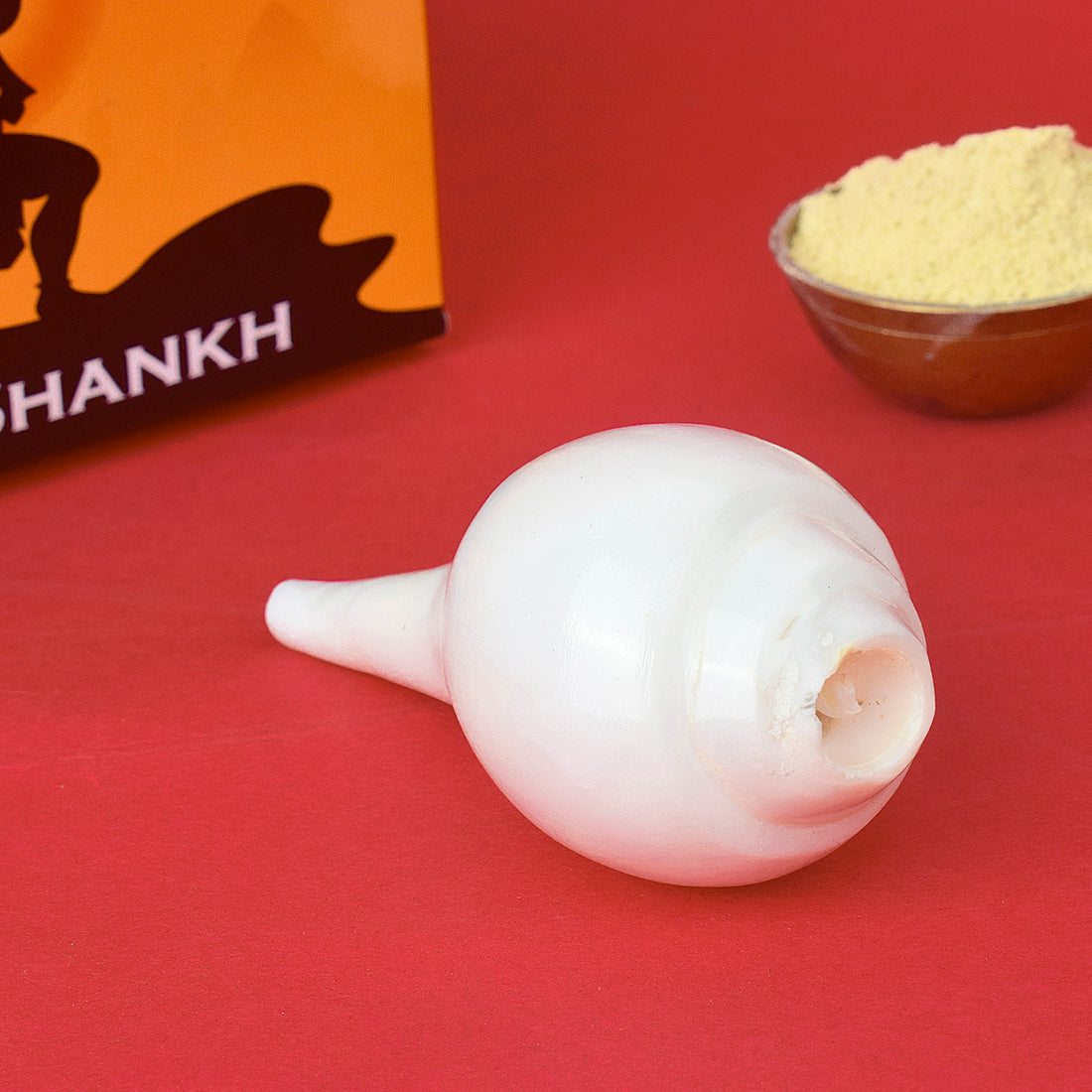 Mini Vamavarti Shankha (Conch Shell) Natural Blowing Shankh