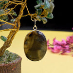 Labradorite Oval Shape Crystal Stone Pendant